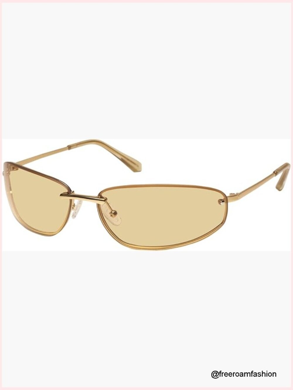 Y2K Retro Metal Wrap Sunglasses UV400